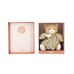 Мягкая игрушка Kaloo "Медвежонок Chubby Bear", серия "Intemporel", зеленый, 17 см